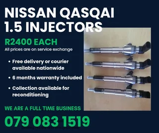 Nissan Qasqai 1.5 Injectors For Sale With Warranty