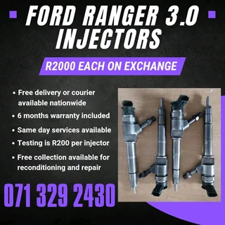 Ford Ranger 3.0 Injectors For Sale With Warranty Included