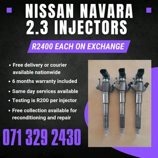 Nissan Navara 2.3 Injectors For Sale With Warranty