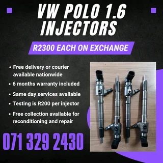 Vw Polo 1.6 Injectors For Sale With Warranty