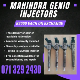 Mahindra Genio Injectors For Sale With Warranty Included