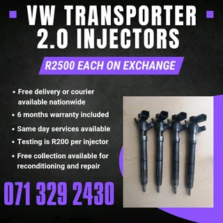 Vw Transporter 2.0 Injectors For Sale With Warranty