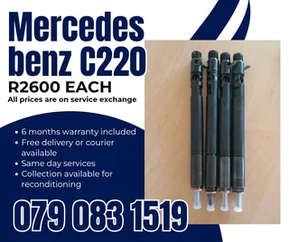 Mercedes Benz C220 Injectors For Sale With Warranty Included