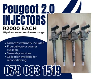 Peugeot 2.0 Injectors For Sale With Warranty