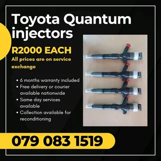 Toyota Quantum Injectors For Sale With Warranty Included