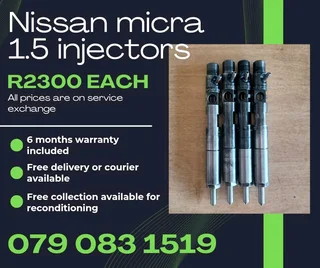 Nissan Micra 1.5 Injectors For Sale With Warranty