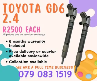 Toyota Gd6 2.4 Injectors For Sale With Warranty