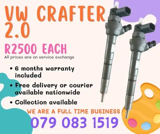 Vw Crafter 2.0 Injectors For Sale With Warranty Included
