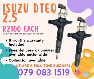 Isuzu Dteq 2.5 Injectors For Sale With Warranty