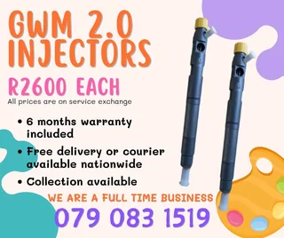 Gwm Steed 2.0 Injectors For Sale With Warranty Included