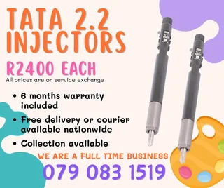 Tata 2.2 Injectors For Sale With Warranty Included