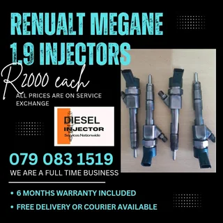Renault Megane 1.9 Injectors For Sale With Warranty Included