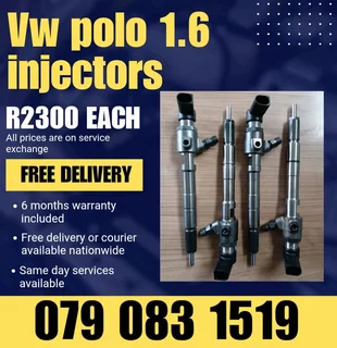 VW POLO 1.6 INJECTORS FOR SALE WITH WARRANTY