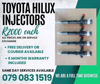 Toyota Hilux Injectors For Sale With Warranty Included