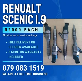 Renault Scenic 1.9 Injectors For Sale With Warranty