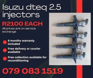 Isuzu Dteq 2.5 Injectors For Sale With Warranty