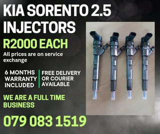 Kia Sorento 2.5 Injectors For Sale With Warranty