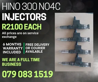Hino 300 Truck Injectors For Sale With Warranty Included
