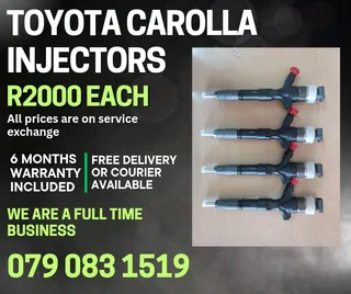 Toyota Carrola Injectors For Sale With Warranty