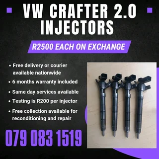 Vw Crafter 2.0 Injectors For Sale With Warranty