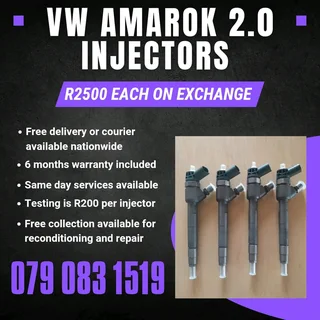 Vw Amarok 2.0 Injectors For Sale With Warranty Included