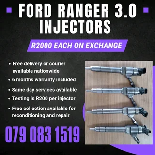 Ford Ranger 3.0 Injectors For Sale With Warranty Included