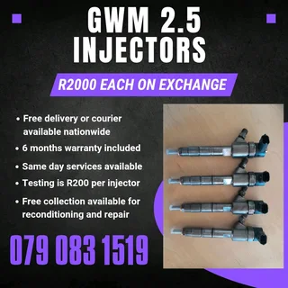 Gwm 2.5 Injectors For Sale With Warranty Included
