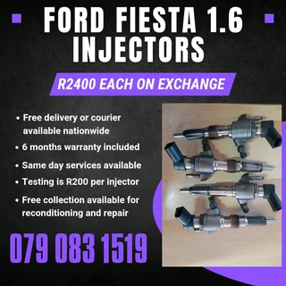 Ford Fiesta 1.6 Injectors For Sale With Warranty Included