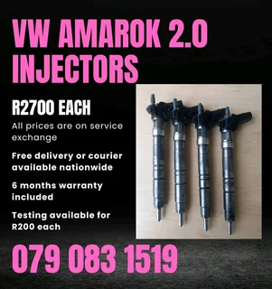 Vw Amarok 2.0 Injectors For Sale With Warranty Included