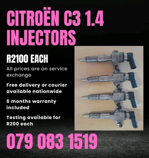 Citroën C3 1.4 Injectors For Sale With Warranty Included