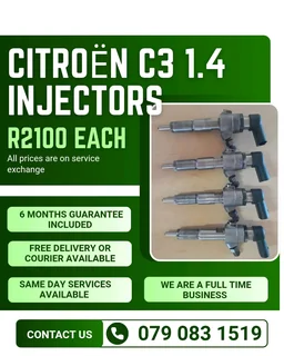 Citroën C3 1.4 Injectors For Sale With Warranty Included