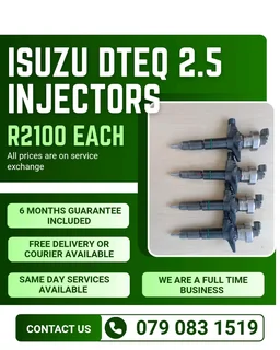 Isuzu Dteq 2.5 Injectors For Sale With Warranty Included