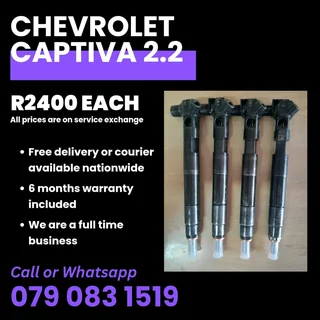 Chevrolet Captiva 2.2 Injectors For Sale With Warranty