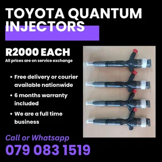 Toyota Quantum Injectors For Sale With Warranty