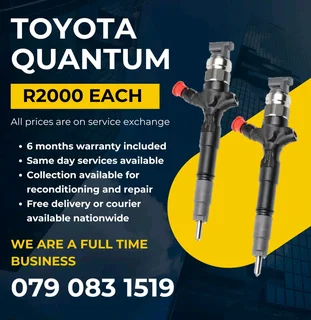 Toyota Quantum Injectors For Sale With Warranty Included