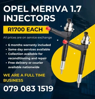 Opel Meriva 1.7 Injectors For Sale With Warranty Included