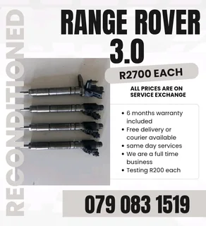 Range Rover 3.0 Injectors For Sale With Warranty Included