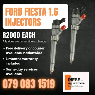 Ford Fiesta 1.6 Injectors For Sale With Warranty Included