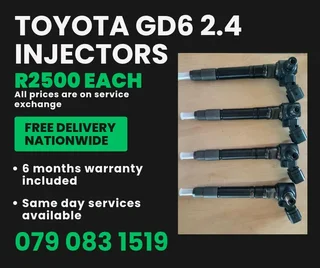 Toyota Gd6 2.4 Injectors For Sale With Warranty Included