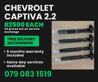 Chevrolet Captiva 2.2 Injectors For Sale With Warranty Included