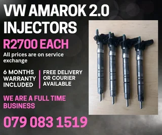 Vw Amarok 2.0 Injectors For Sale With Warranty Included