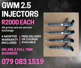 Gwm 2.5 Injectors For Sale With Warranty Included