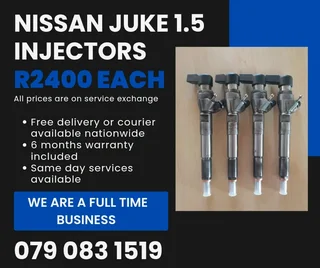 Nissan Juke 1.5 Injectors For Sale With Warranty