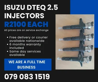 Isuzu Dteq 2.5 Injectors For Sale With Warranty Included