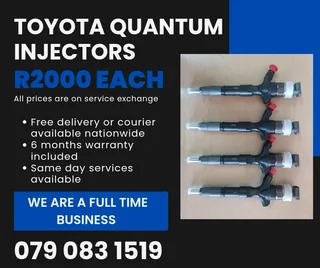 Toyota Quantum Injectors For Sale With Warranty Included