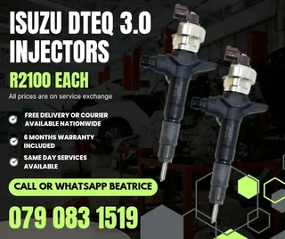 Isuzu Dteq 3.0 Injectors For Sale With Warranty Included