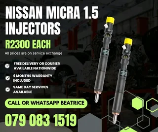 Nissan Micra 1.5 Injectors For Sale With Warranty Included