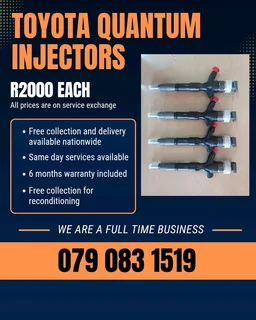 Toyota Quantum Injectors For Sale With Warranty Included
