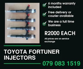 Toyota Fortuner Injectors For Sale With Warranty Included