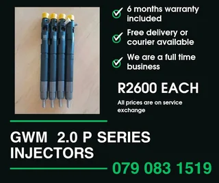 Gwm 2.0 P Series Injectors For Sale With Warranty Included